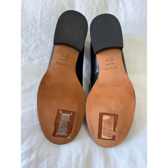 Vince | Women’s 9.5 | Black Leather Naomi Loafers | Contemporary Minimalist EUC - Picture 5 of 9